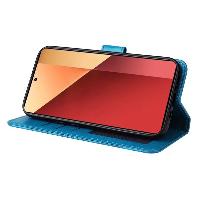 Læder Cover Xiaomi Redmi Note 14s Telefon Etui Mandala Med Rem