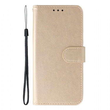 Læder Cover Xiaomi Redmi Note 14s Telefon Etui Monokrom Lædereffekt