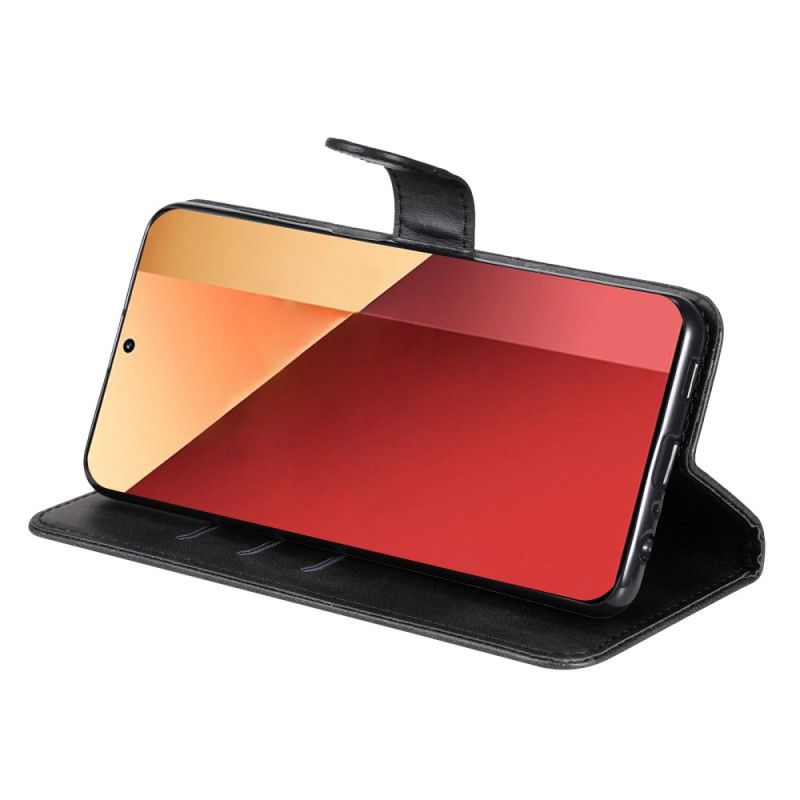 Læder Cover Xiaomi Redmi Note 14s Telefon Etui Møntpung Foran