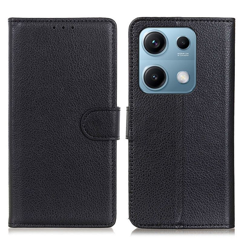 Læder Cover Xiaomi Redmi Note 14s Traditionelt Kunstlæder