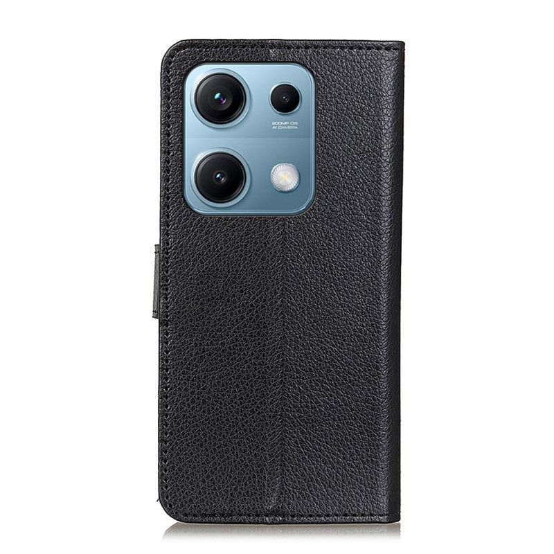 Læder Cover Xiaomi Redmi Note 14s Traditionelt Kunstlæder