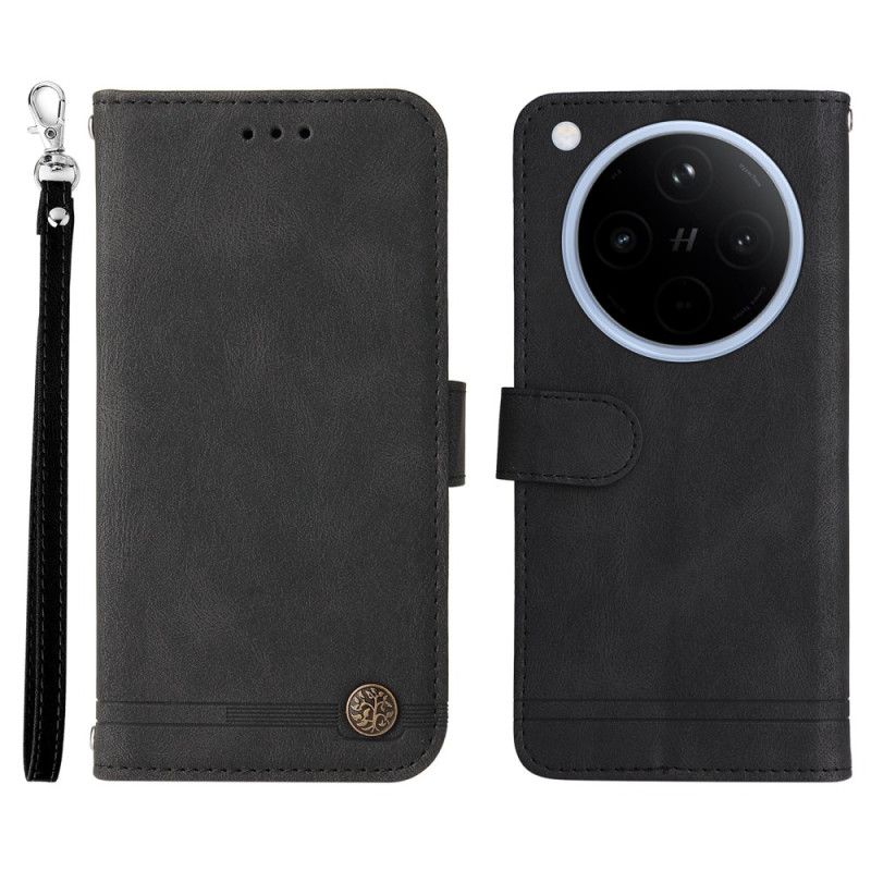 Flip Cover Oppo Find X8 Klassisk Vintage-rem