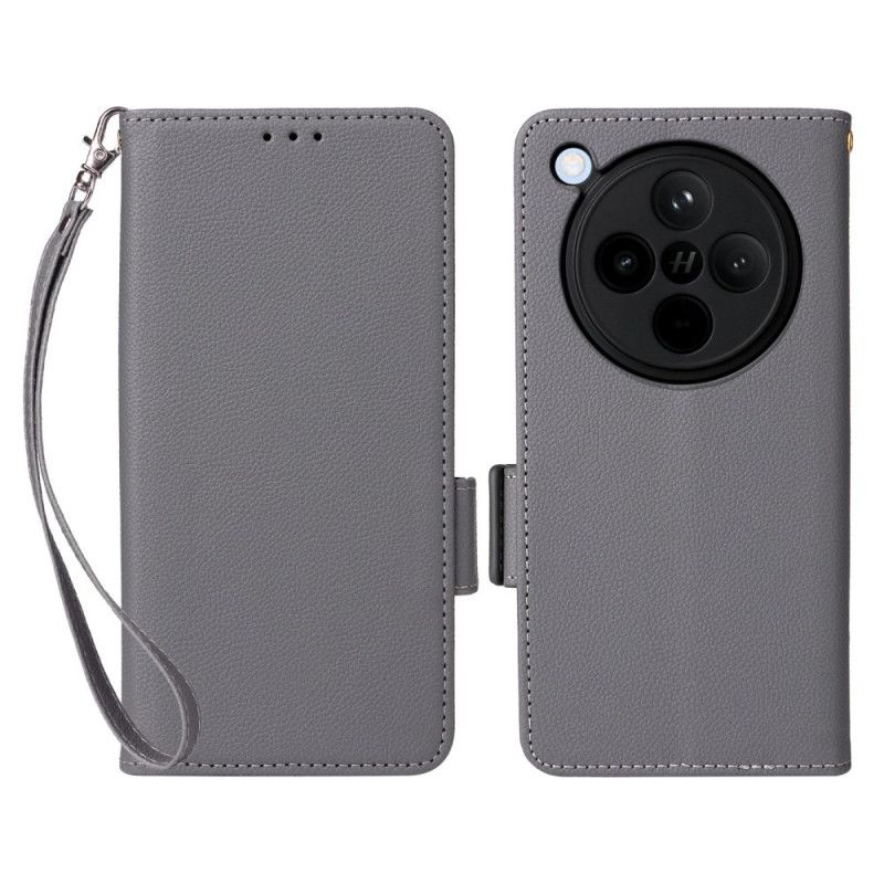 Flip Cover Oppo Find X8 Litchi-rem I Kunstlæder