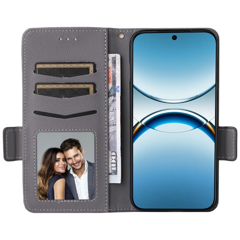 Flip Cover Oppo Find X8 Litchi-rem I Kunstlæder