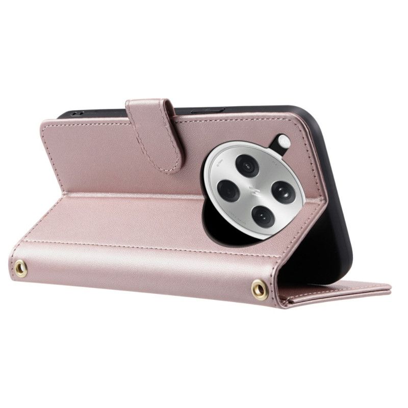 Flip Cover Oppo Find X8 Quiltet Med Rem Og Skulderrem