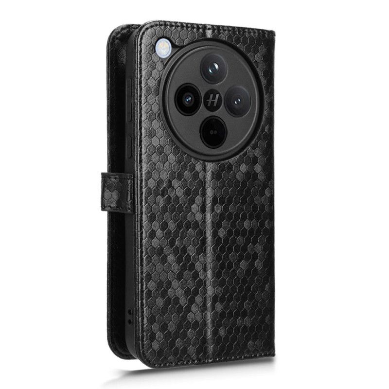 Flip Cover Oppo Find X8 Skinnende Remprikker