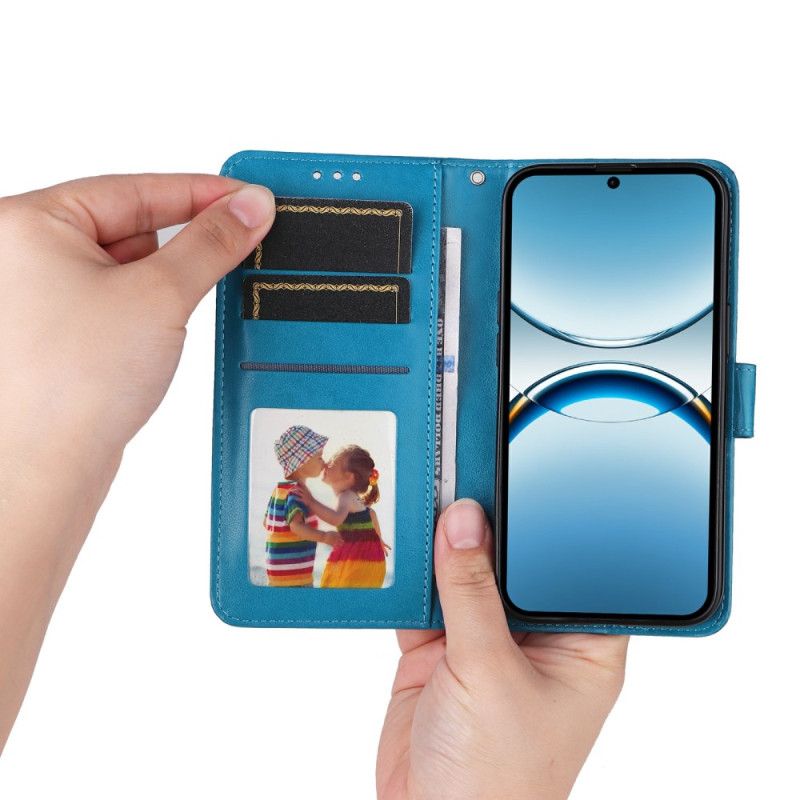 Flip Cover Oppo Find X8 Solsikkemønster