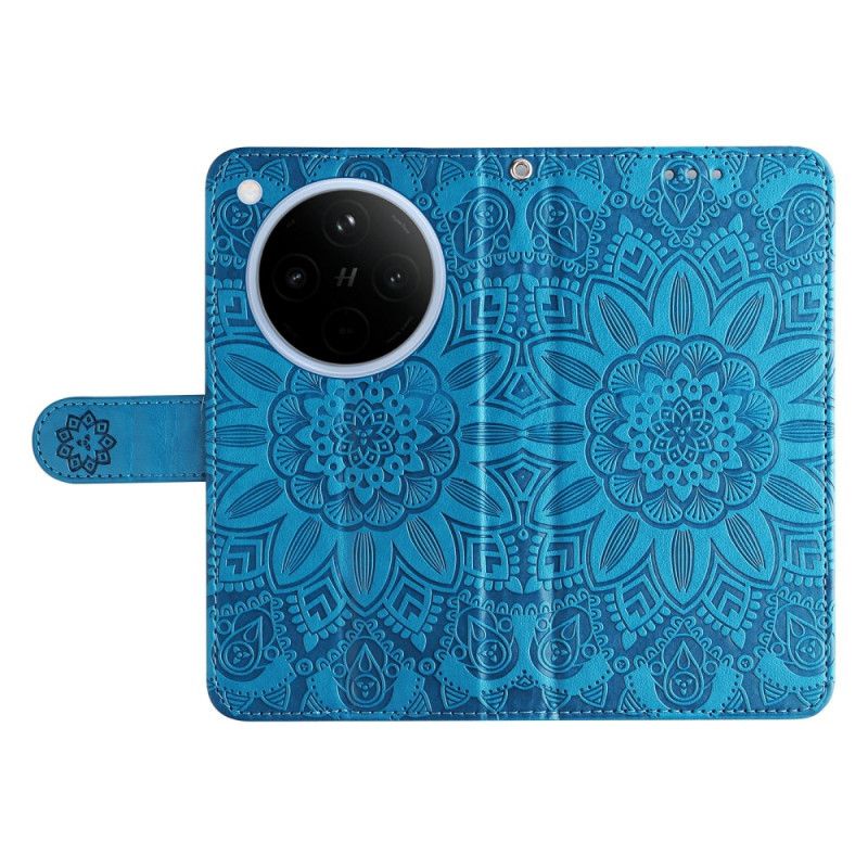 Flip Cover Oppo Find X8 Solsikkemønster