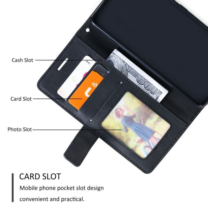 Flip Cover Oppo Find X8 Tofarvet Stribet Mønster