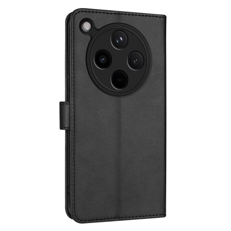 Læder Cover Oppo Find X8 Almindeligt Kunstlæder Azns