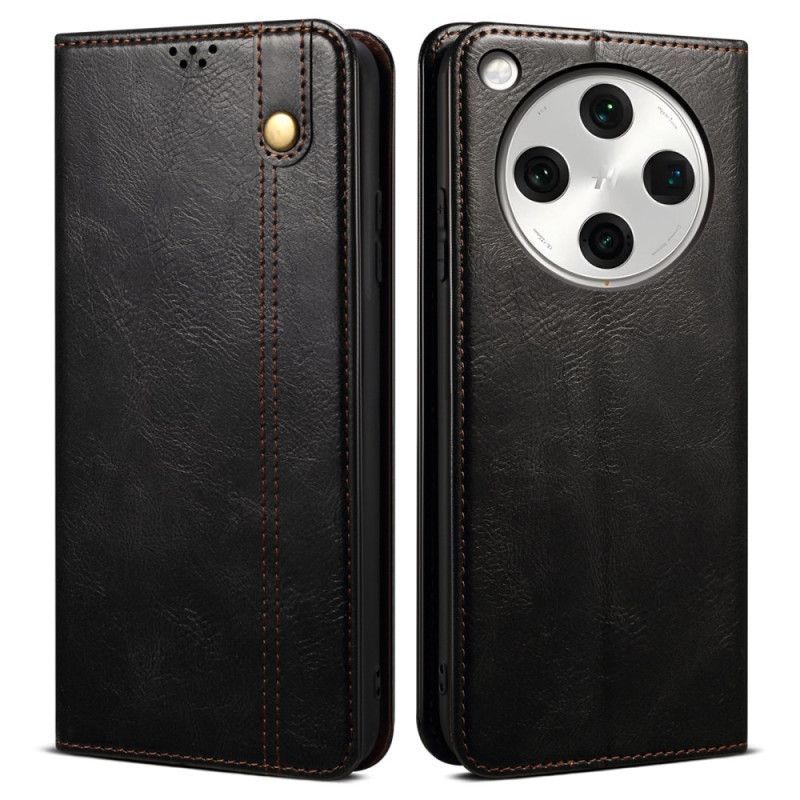 Læder Cover Oppo Find X8 Telefon Etui Vokset Kunstlæder