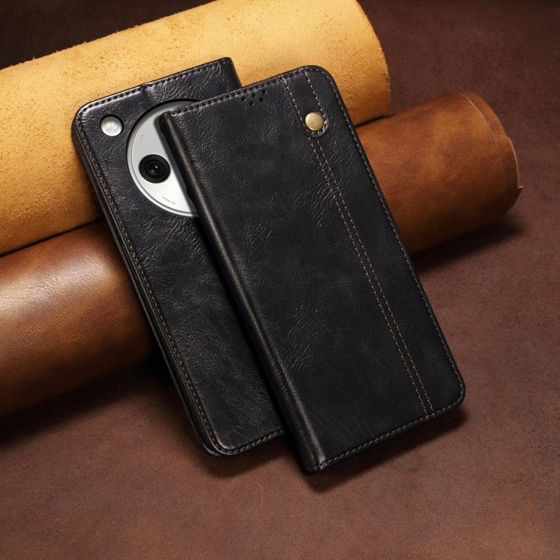 Læder Cover Oppo Find X8 Telefon Etui Vokset Kunstlæder