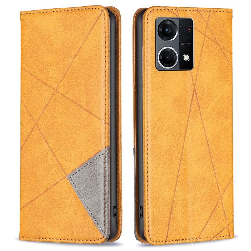 Flip Cover Oppo Reno 7 Hemming Binfen Style Læder Series-1