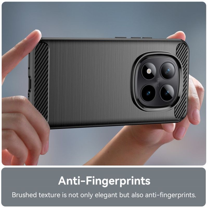 Cover Til Xiaomi Redmi Note 15 Pro Plus 5g Børstet Kulfiber