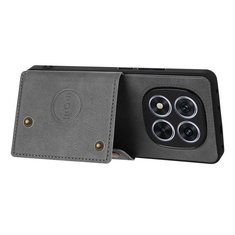 Cover Til Xiaomi Redmi Note 15 Pro Plus 5g Med Kortholder Og Stativ