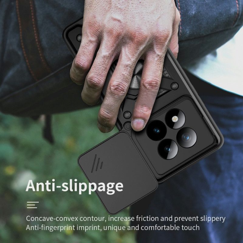 Cover Xiaomi Redmi Note 15 Pro Plus 5g Glidende Kamerabeskyttelse Og Integreret Stativ