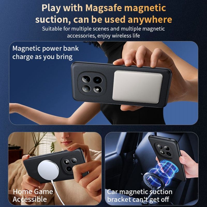 Cover Xiaomi Redmi Note 15 Pro Plus 5g Magnetisk Lædereffekt