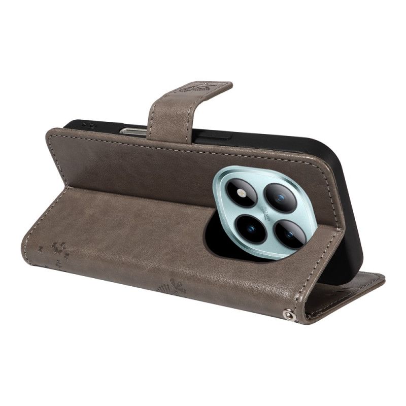 Flip Cover Til Xiaomi Redmi Note 15 Pro Plus 5g Kat Og Træ