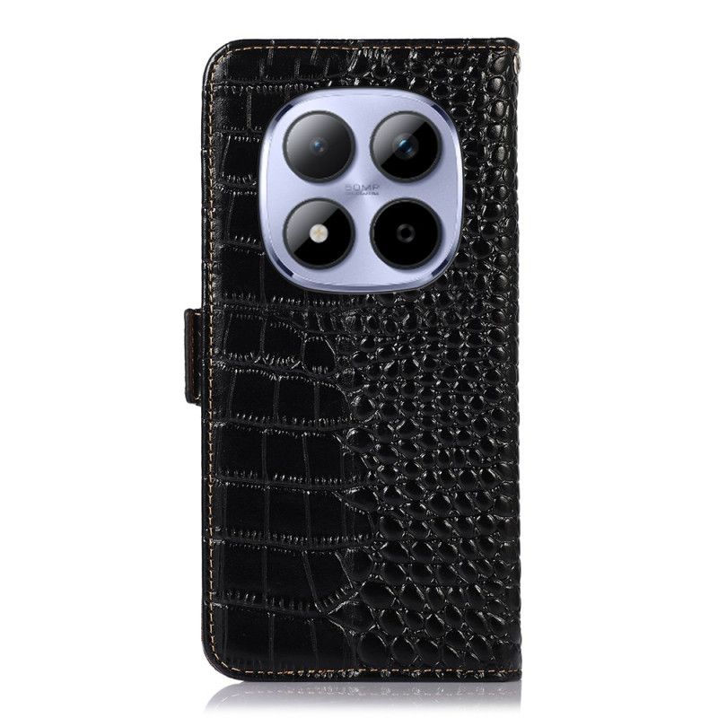 Flip Cover Til Xiaomi Redmi Note 15 Pro Plus 5g Krokodilletekstureret Læder