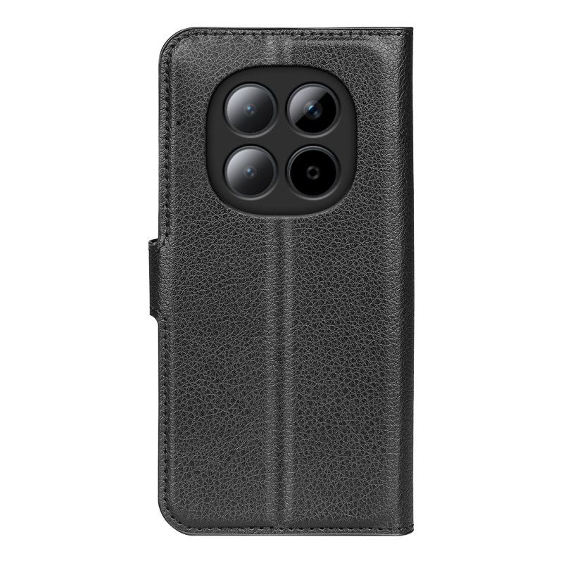 Flip Cover Til Xiaomi Redmi Note 15 Pro Plus 5g Litchi Kunstlæder