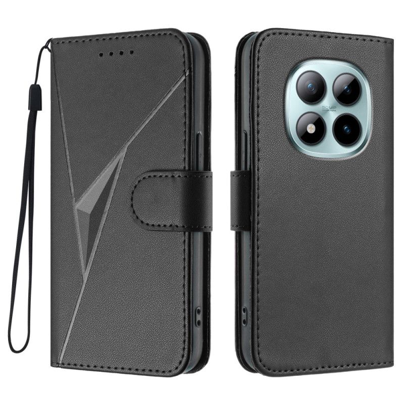 Flip Cover Til Xiaomi Redmi Note 15 Pro Plus 5g Trekantmønster