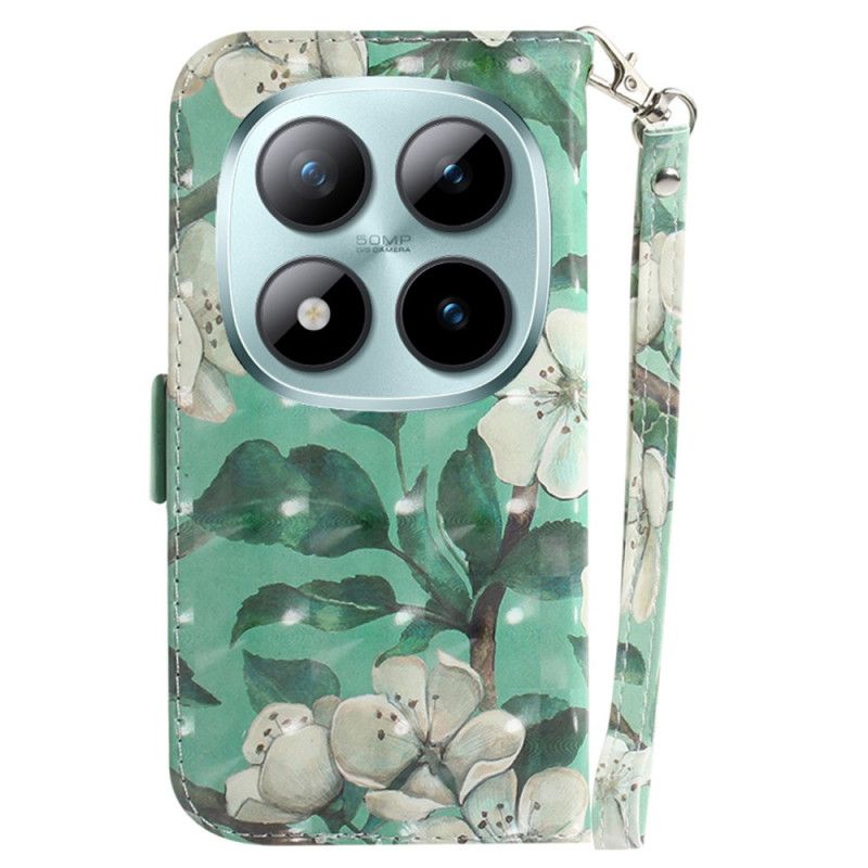 Flip Cover Xiaomi Redmi Note 15 Pro Plus 5g Akvarelblomster