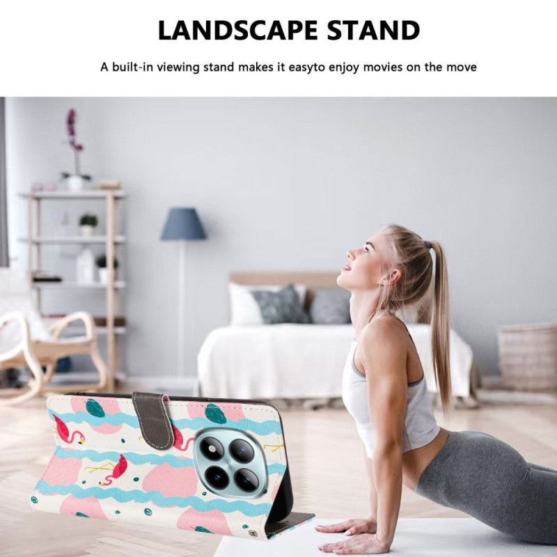 Flip Cover Xiaomi Redmi Note 15 Pro Plus 5g Flamingoer