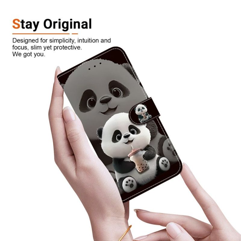 Flip Cover Xiaomi Redmi Note 15 Pro Plus 5g Mælkete-panda