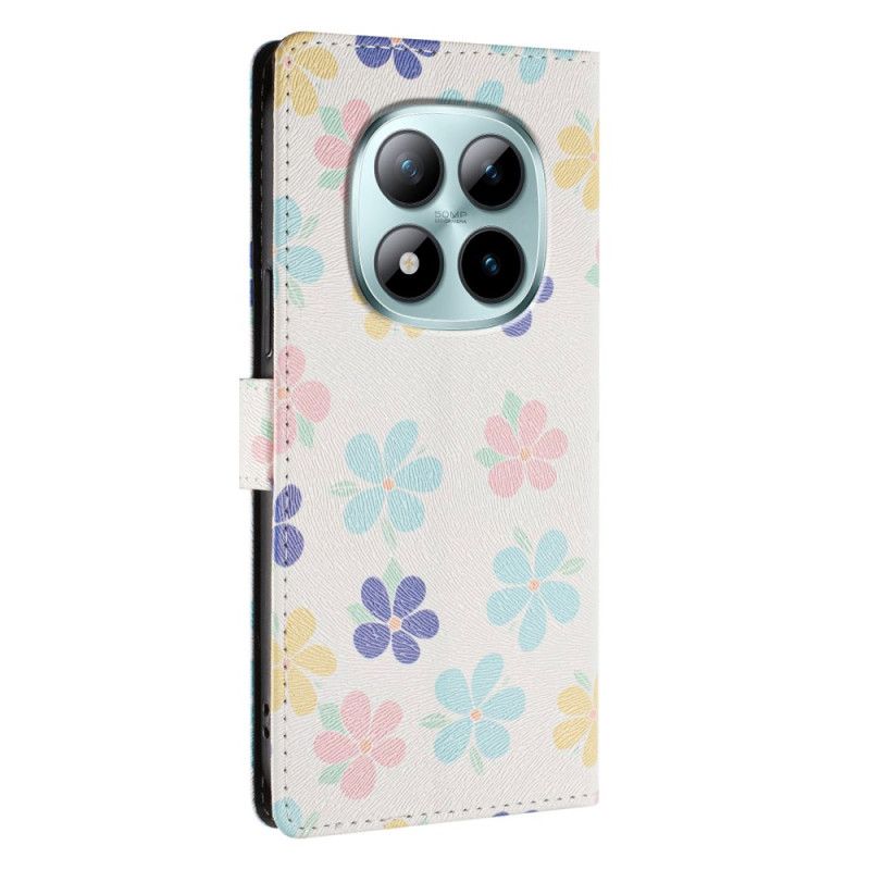 Flip Cover Xiaomi Redmi Note 15 Pro Plus 5g Små Blomster