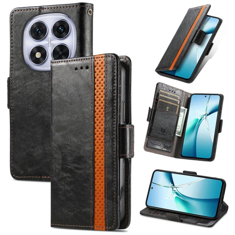 Læder Cover Xiaomi Redmi Note 15 Pro Plus 5g Guldlås Caseneo