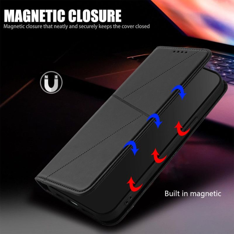Læder Cover Xiaomi Redmi Note 15 Pro Plus 5g Linjer