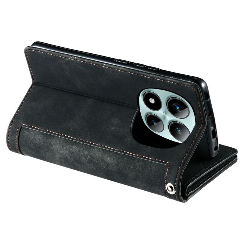 Læder Cover Xiaomi Redmi Note 15 Pro Plus 5g Telefon Etui Pung Med 9 Kortpladser