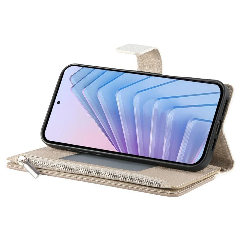 Læder Cover Xiaomi Redmi Note 15 Pro Plus 5g Telefon Etui Tofarvet Med Stropper