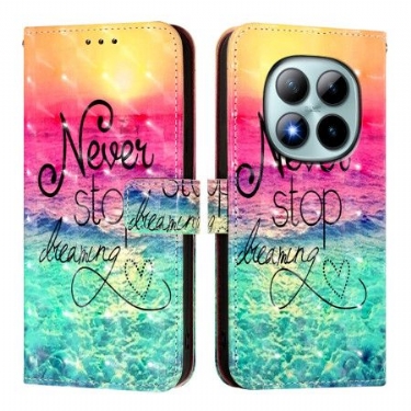 Lederhüllen Für Xiaomi Redmi Note 15 Pro Plus 5g Hör Niemals Auf Zu Träumen