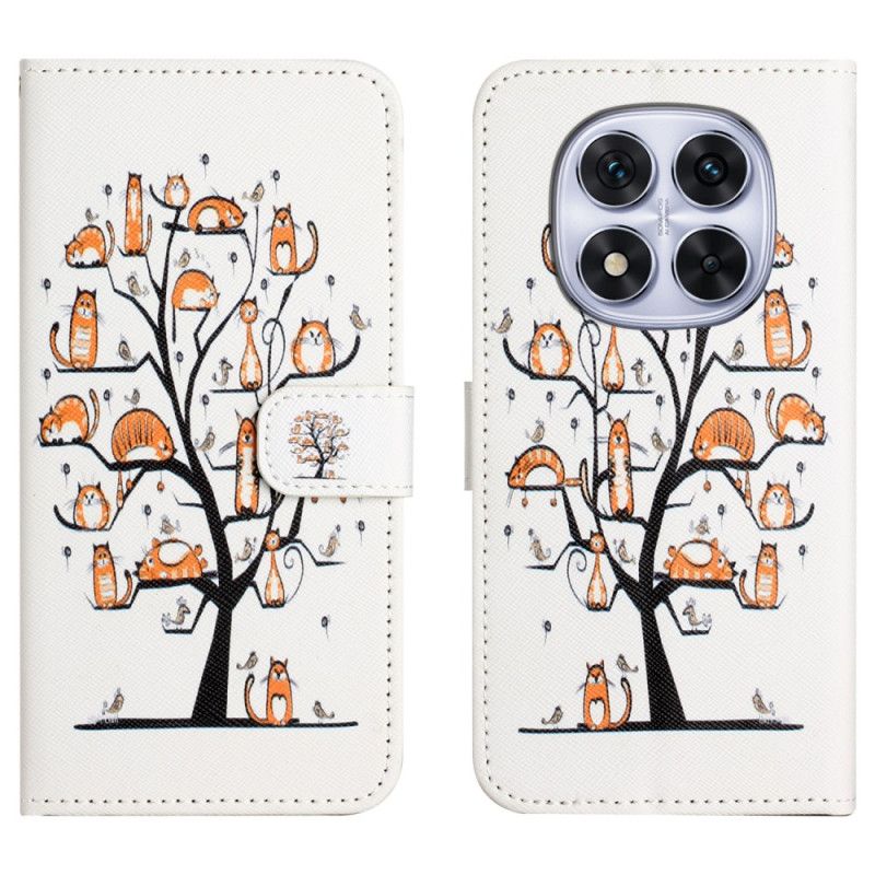 Lederhüllen Xiaomi Redmi Note 15 Pro Plus 5g Katzen Und Baum
