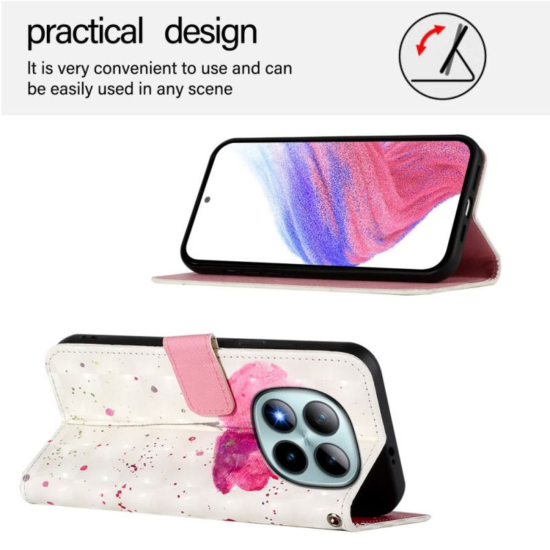 Lederhüllen Xiaomi Redmi Note 15 Pro Plus 5g Mohnblume