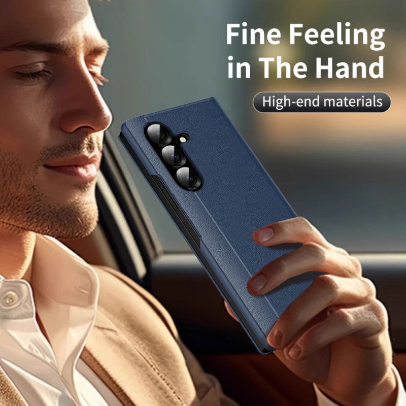 Case Samsung Galaxy Z Fold 7 Telefon Etui Kortholder Og Smart Window