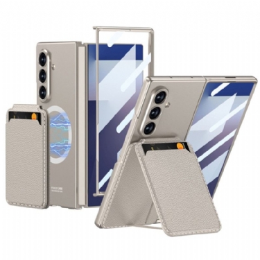 Cover Samsung Galaxy Z Fold 7 Aftagelig Kortholder Og Integreret Stativ