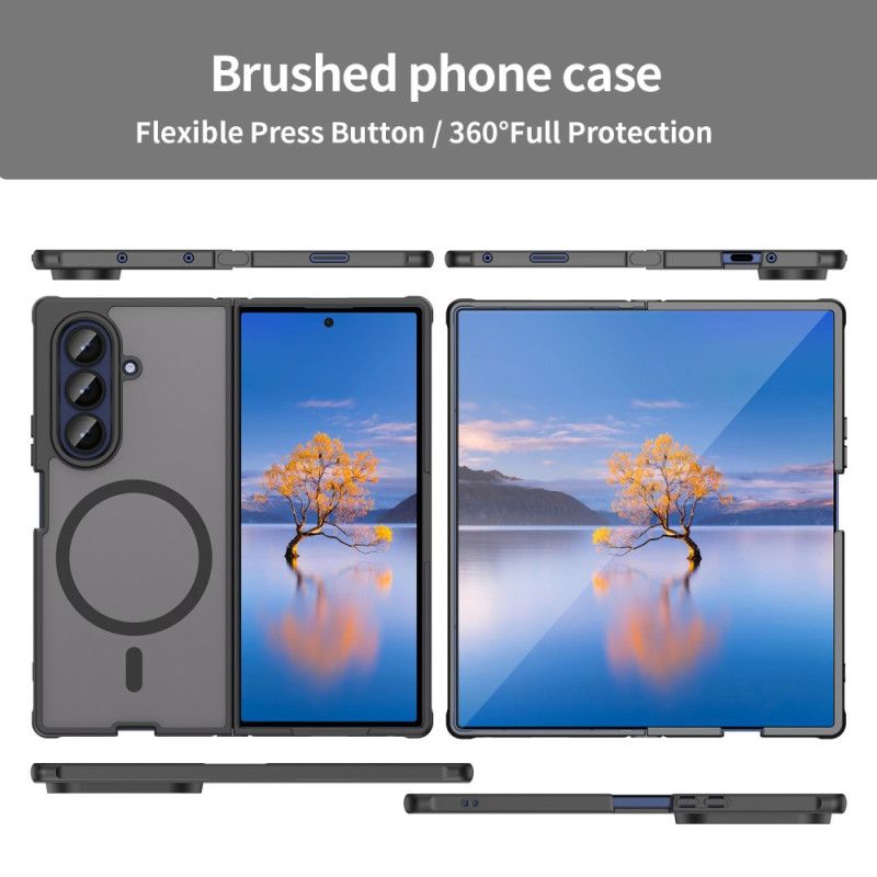 Cover Samsung Galaxy Z Fold 7 Kompatibel Med Tonet Magsafe