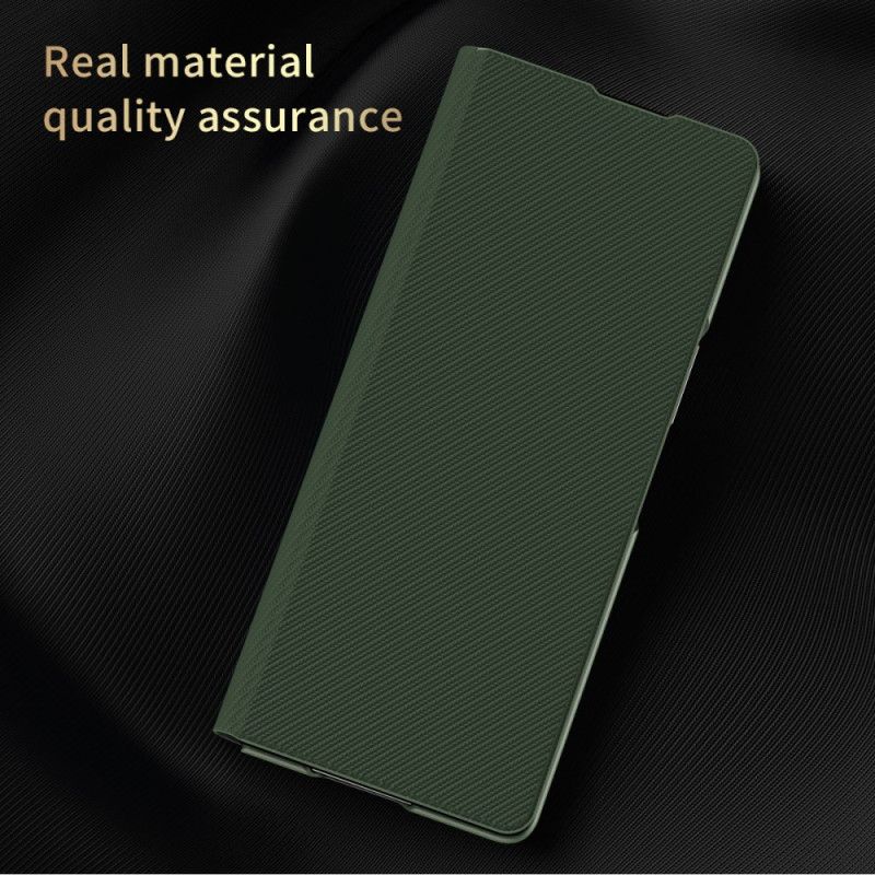 Cover Samsung Galaxy Z Fold 7 Læderlook Med Integreret Stativ