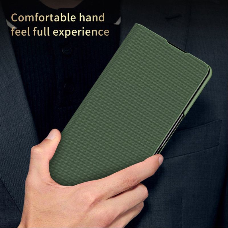 Cover Samsung Galaxy Z Fold 7 Læderlook Med Integreret Stativ