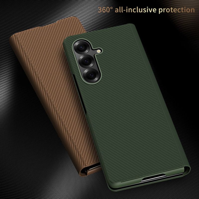 Cover Samsung Galaxy Z Fold 7 Læderlook Med Integreret Stativ