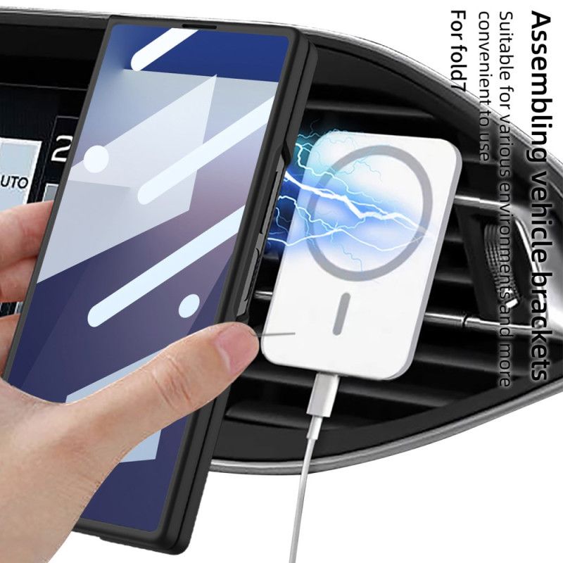Cover Samsung Galaxy Z Fold 7 Magnetisk Med Hærdet Glasskærmbeskytter