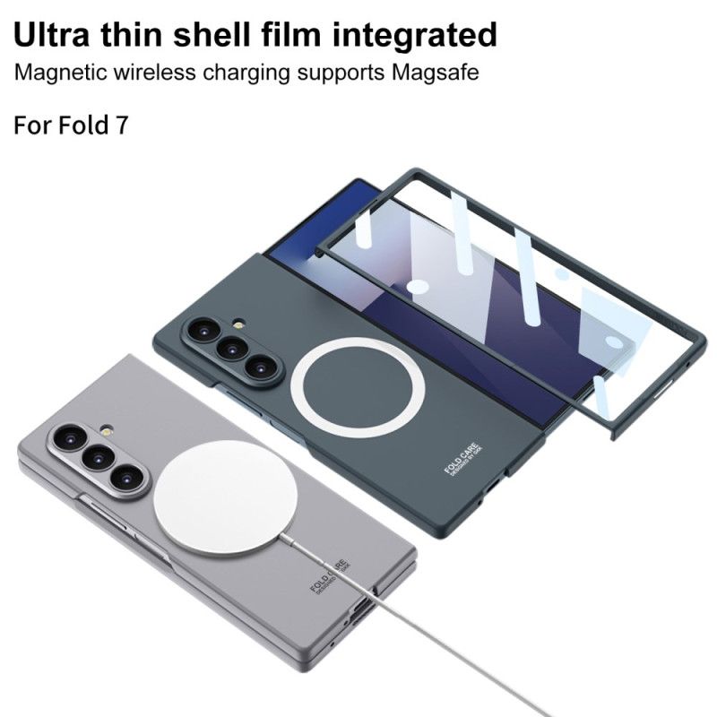 Cover Samsung Galaxy Z Fold 7 Magnetisk Med Hærdet Glasskærmbeskytter
