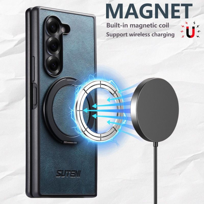 Cover Samsung Galaxy Z Fold 7 Magsafe Kompatibel Med Suteni Roterende Stativ