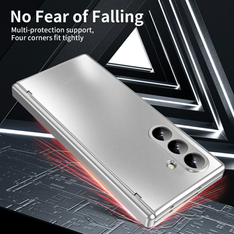 Cover Samsung Galaxy Z Fold 7 Metallisk Effekt Med Skærmbeskytter