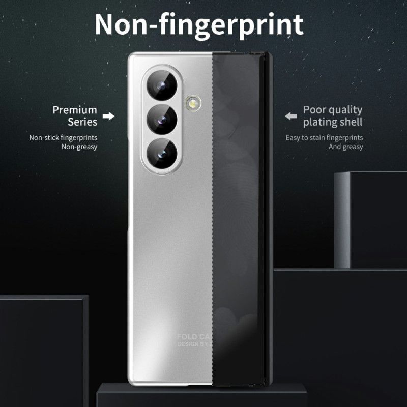 Cover Samsung Galaxy Z Fold 7 Metallisk Effekt Med Skærmbeskytter