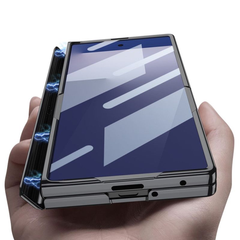 Cover Samsung Galaxy Z Fold 7 Telefon Etui Hængselbeskyttelse Og Indbygget Stativ