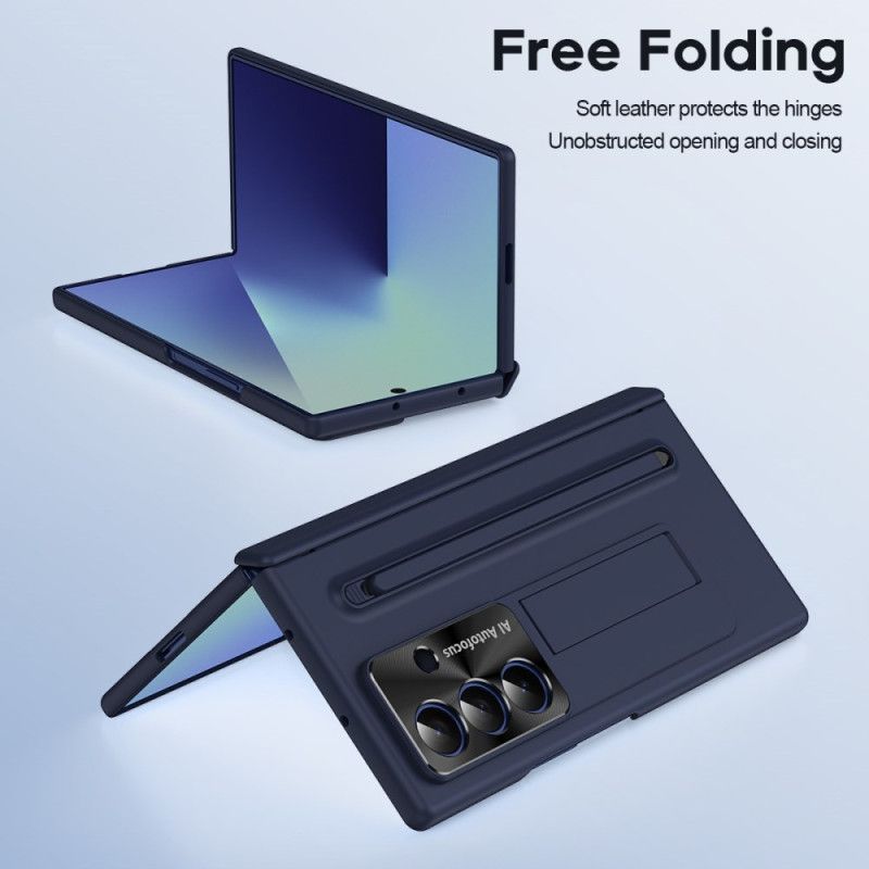 Cover Samsung Galaxy Z Fold 7 Telefon Etui Klassisk Stativ Og Stylus