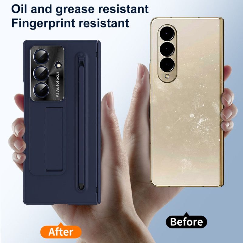 Cover Samsung Galaxy Z Fold 7 Telefon Etui Klassisk Stativ Og Stylus